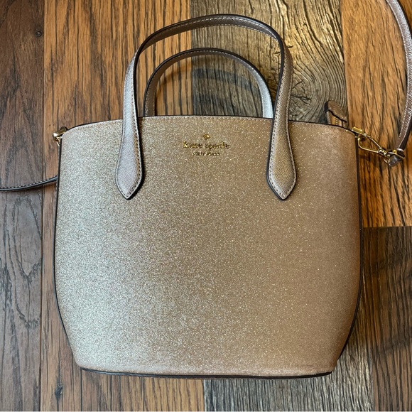 Kate Spade Glitter Gold Satchel Bag - Picture 3 of 16